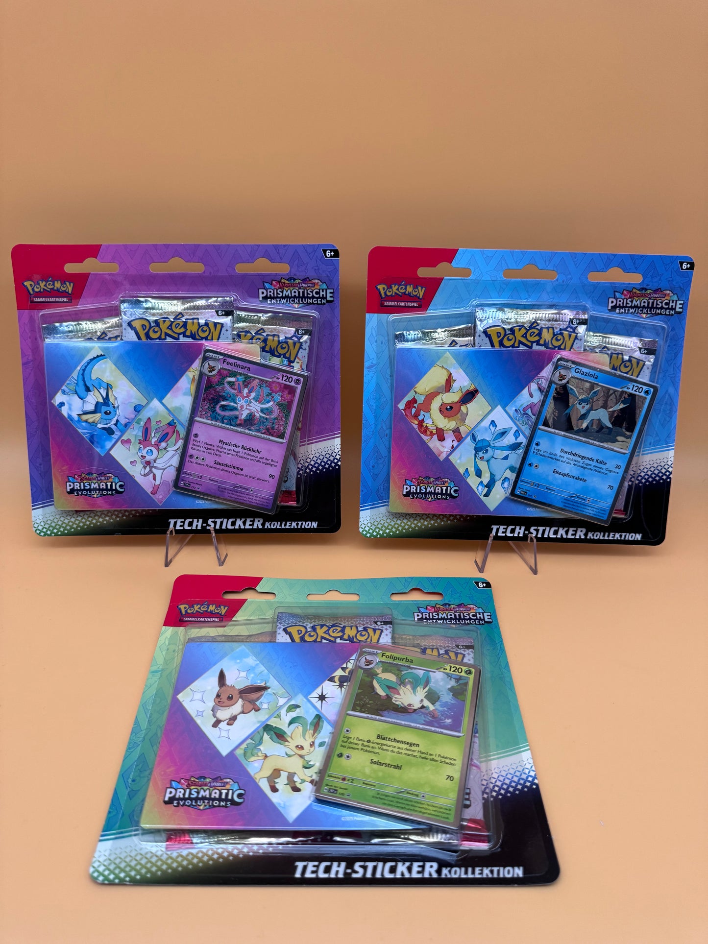 Pokémon Prismatische Entwicklungen Tech-Sticker Kollektion