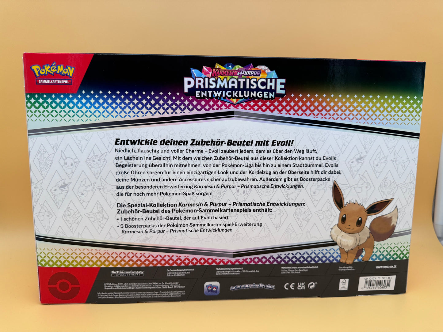 Pokémon Prismatische Entwicklungen Zubehör-Beutel Spezial Kollektion Deutsch