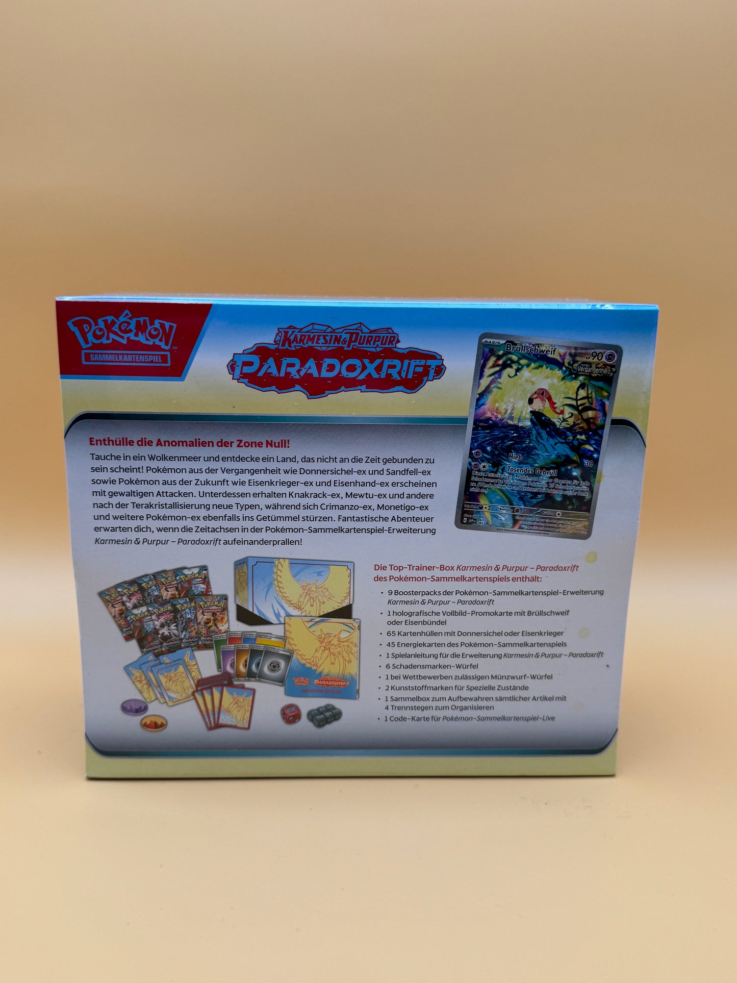 Pokémon ParadoxRift Top Trainer Box DE