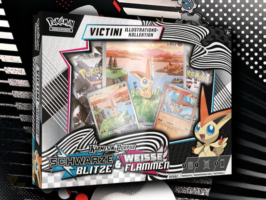 Pokémon Schwarze Blitze & Weiße Flammen: Illustrations-Kollektion mit Victini Deutsch